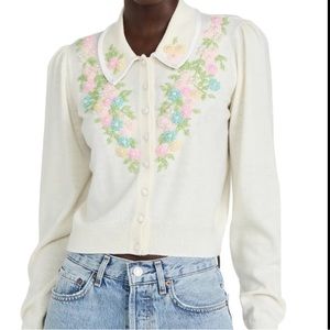 NWT Loveshackfancy Georgina Cardigan